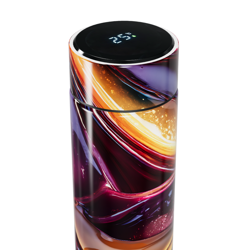 Garrafa Térmica Touch - Estampa Colorida Abstrata