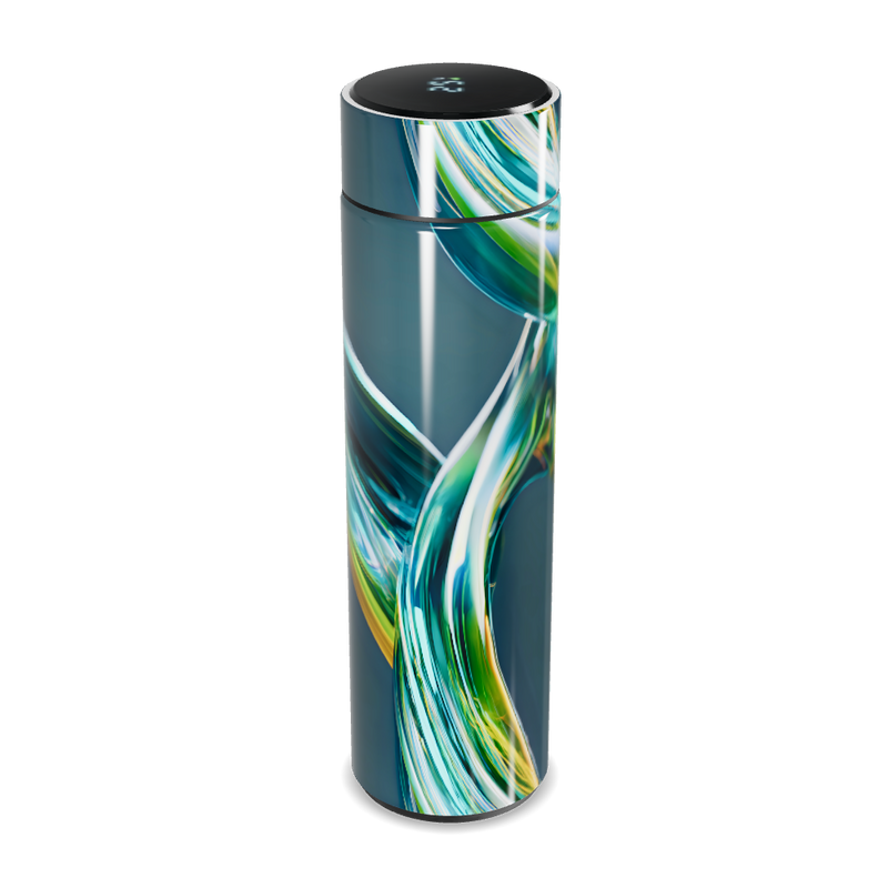 Garrafa Térmica Touch - Estampa Abstrata Colorida