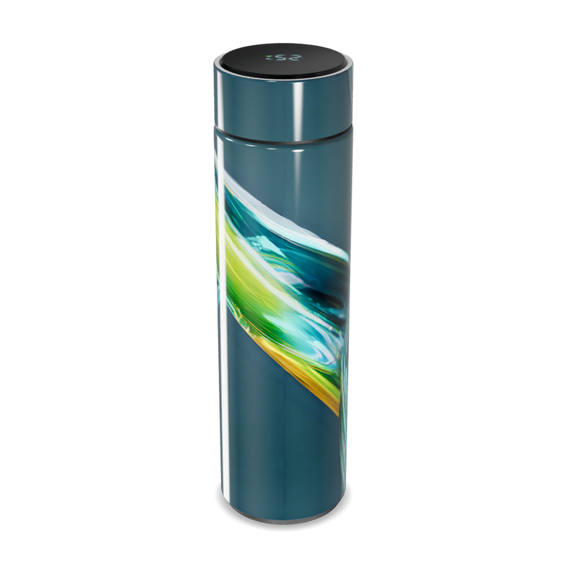 Garrafa Térmica Touch - Estampa Abstrata Colorida