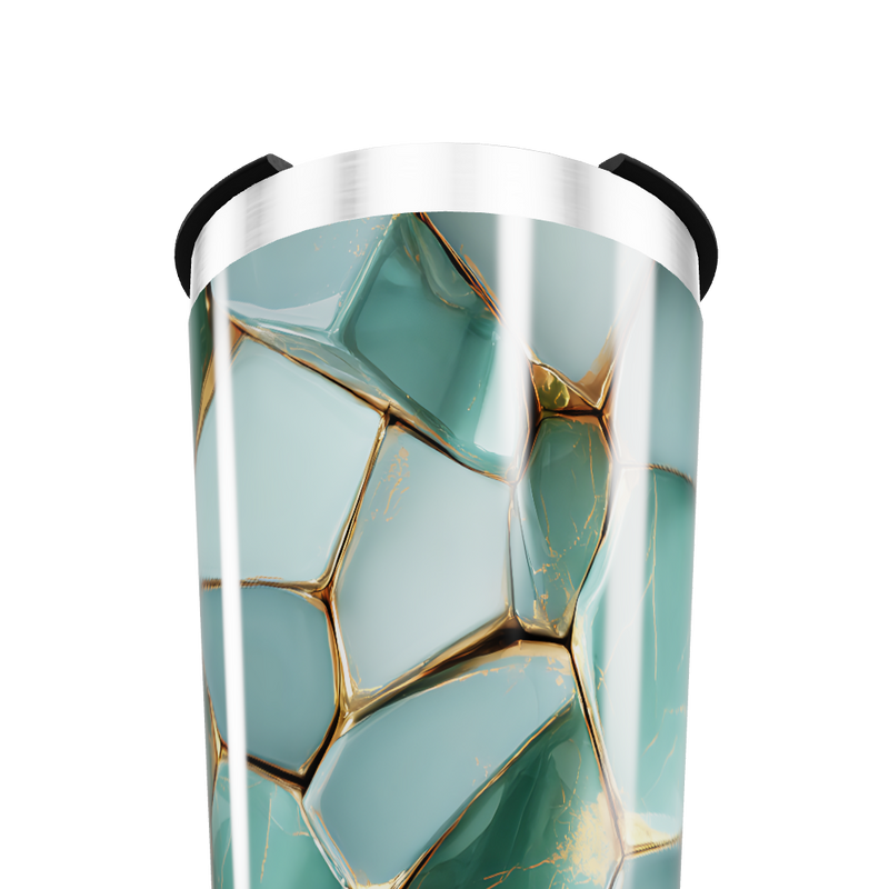 Copo Térmico - Estampa Verde Geométrica