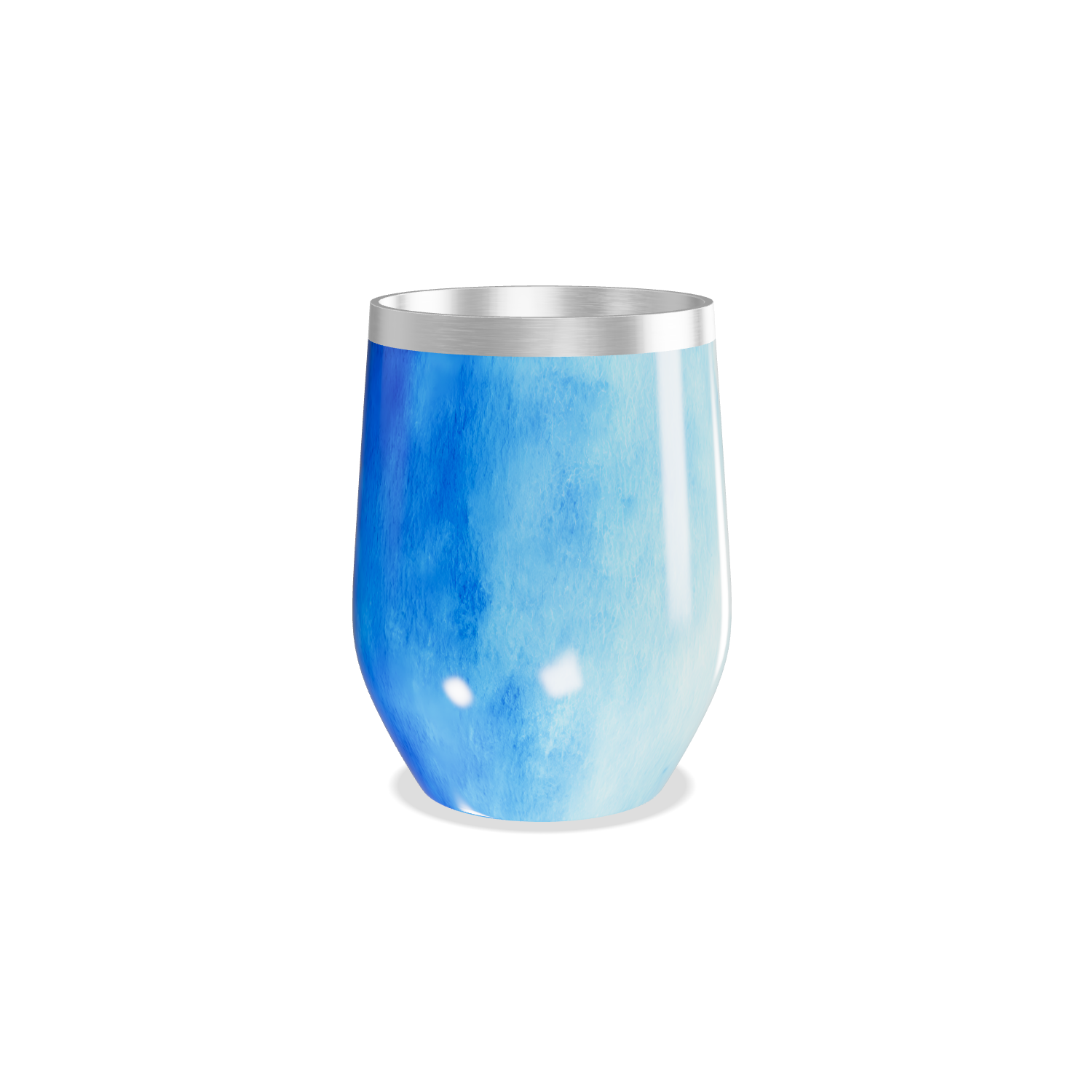 Copo Térmico Slim - Azul e Laranja Inox