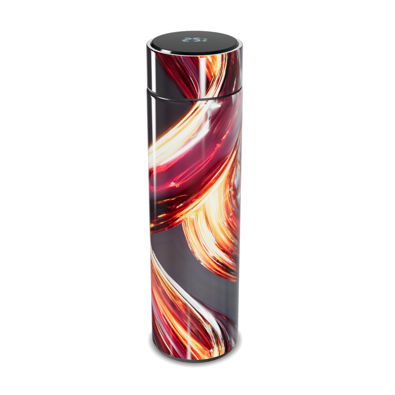 Garrafa Térmica Touch - Estampa Abstrata Colorida