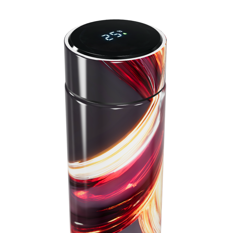 Garrafa Térmica Touch - Estampa Abstrata Colorida