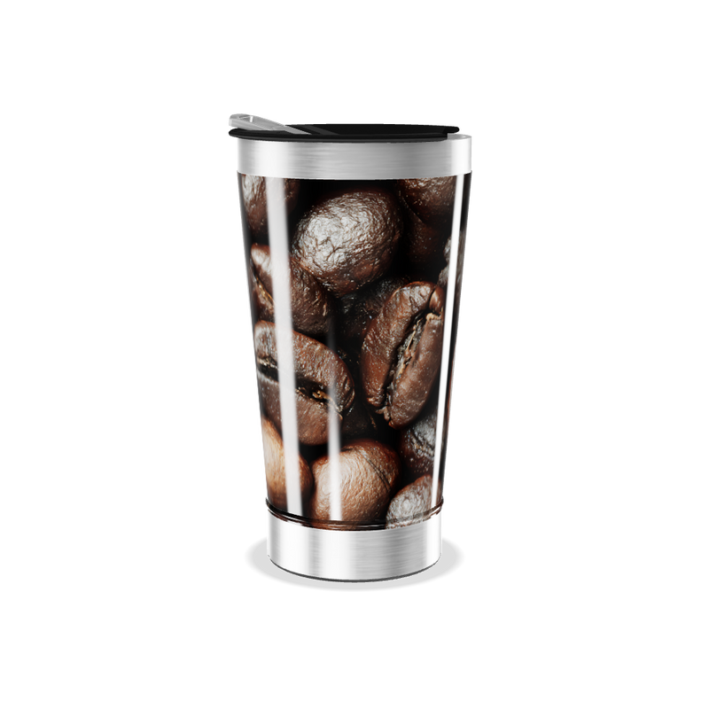 Copo Térmico - Estampa Grãos de Café