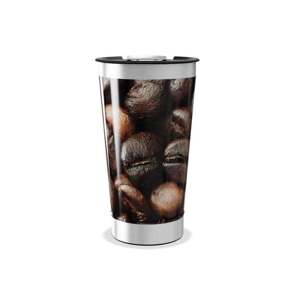 Copo Térmico - Estampa Grãos de Café