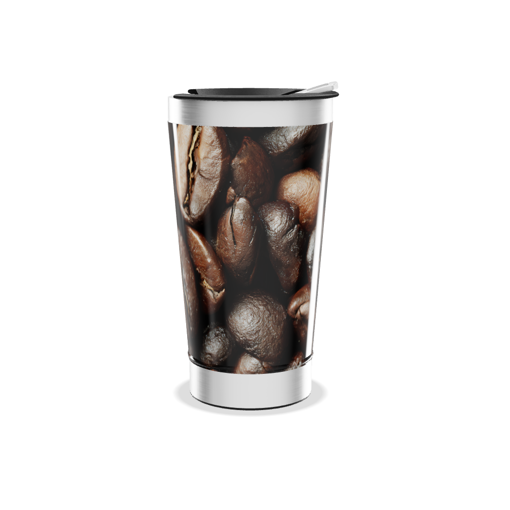 Copo Térmico - Estampa Grãos de Café