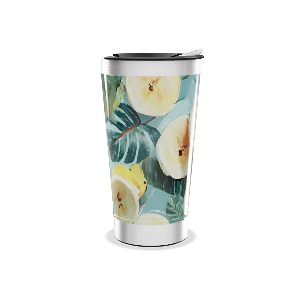 Copo Térmico - Estampa Tropical Folhas