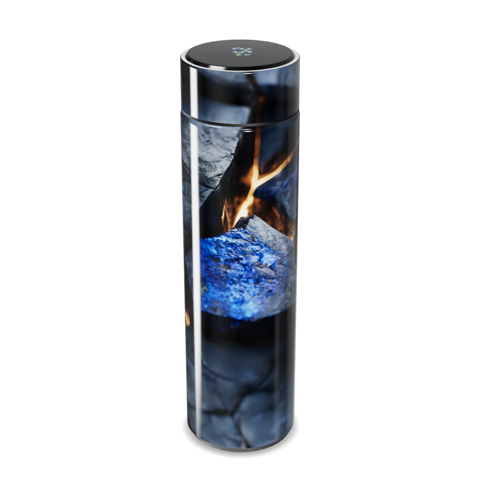 Garrafa Térmica Touch - Design Vidro Azul