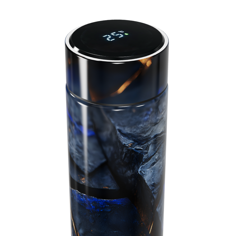 Garrafa Térmica Touch - Design Vidro Azul