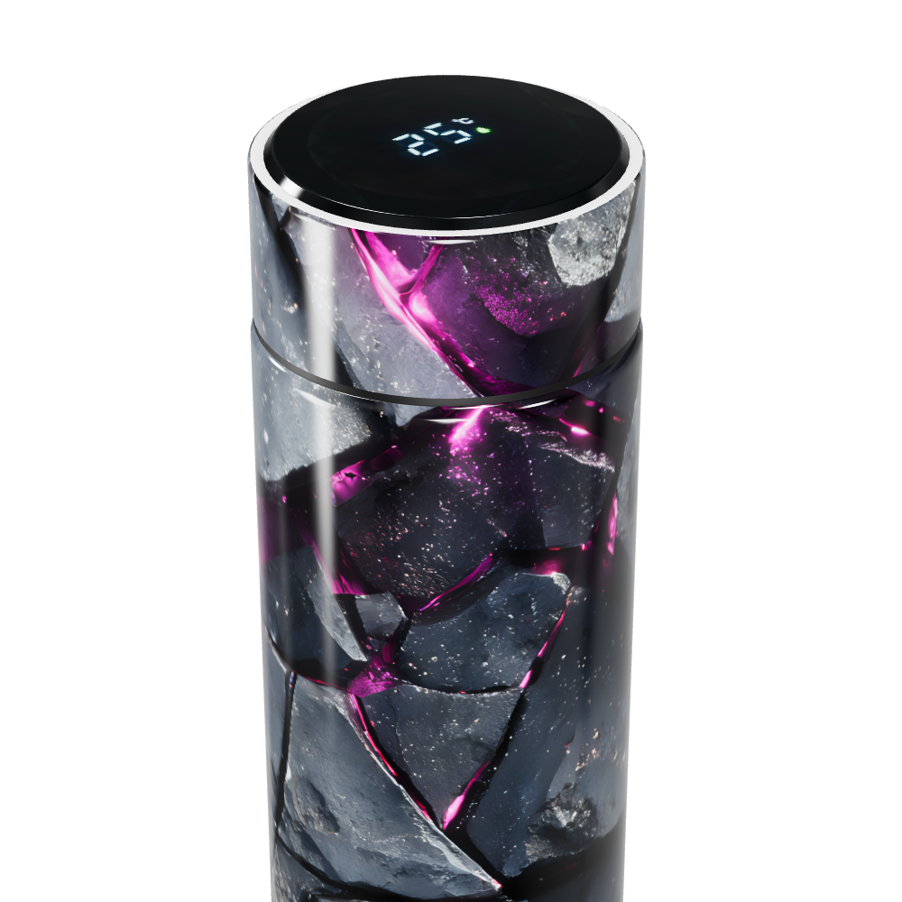 Garrafa Térmica Touch - Estampa Geométrica Preto