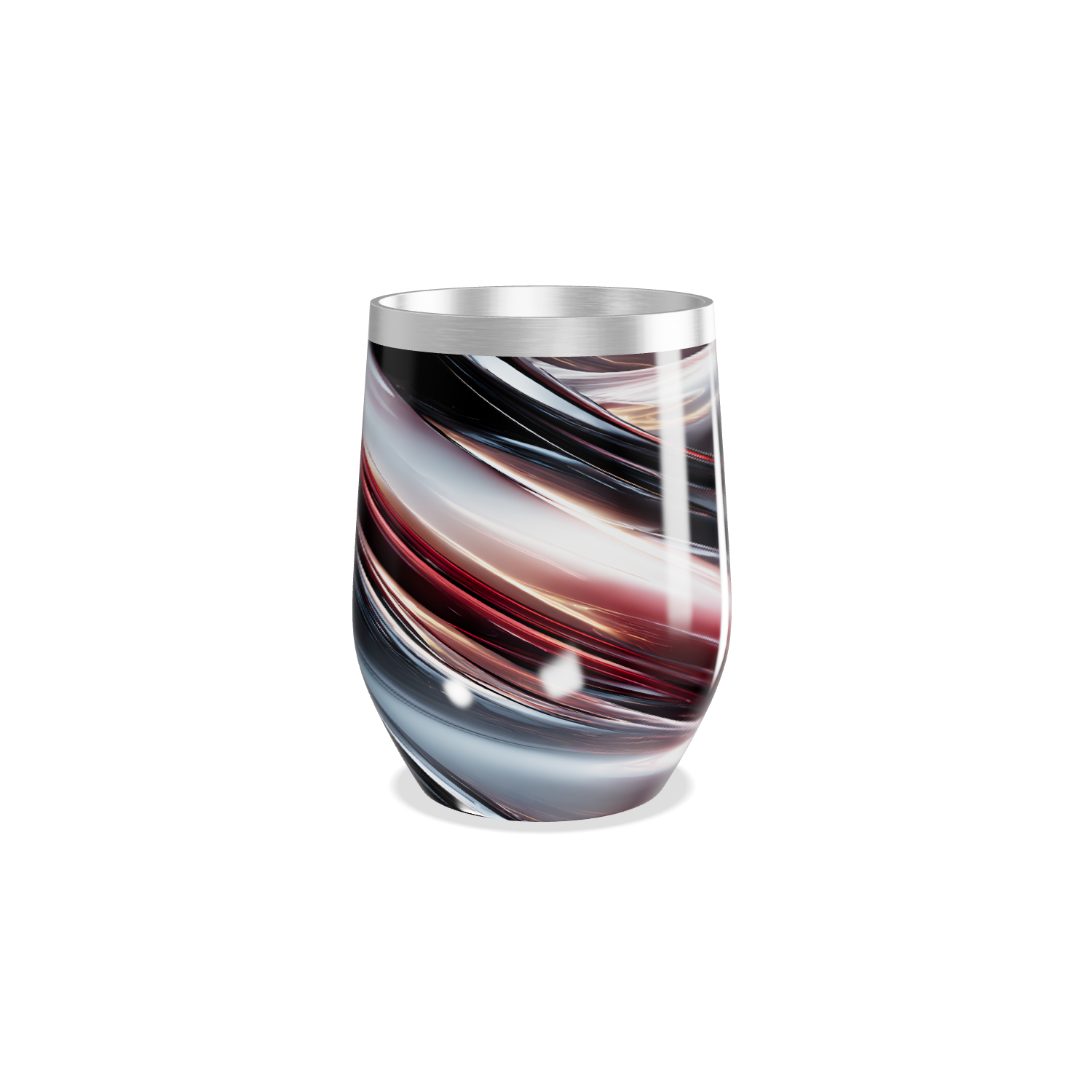 Copo Térmico Slim - Abstrato Multicolorido Inox