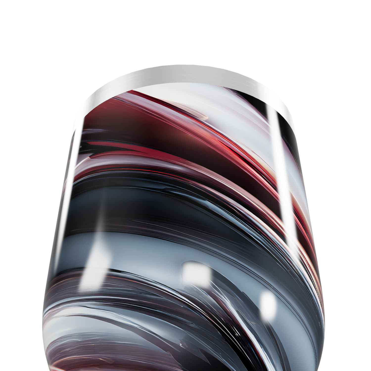 Copo Térmico Slim - Abstrato Multicolorido Inox