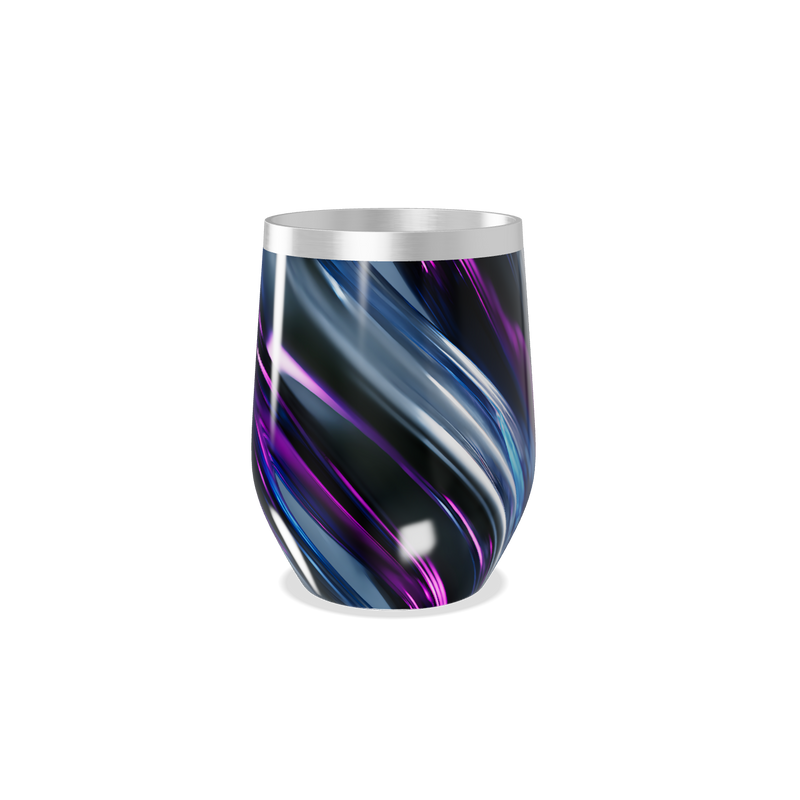 Copo Térmico Slim - Listras Azul e Roxo