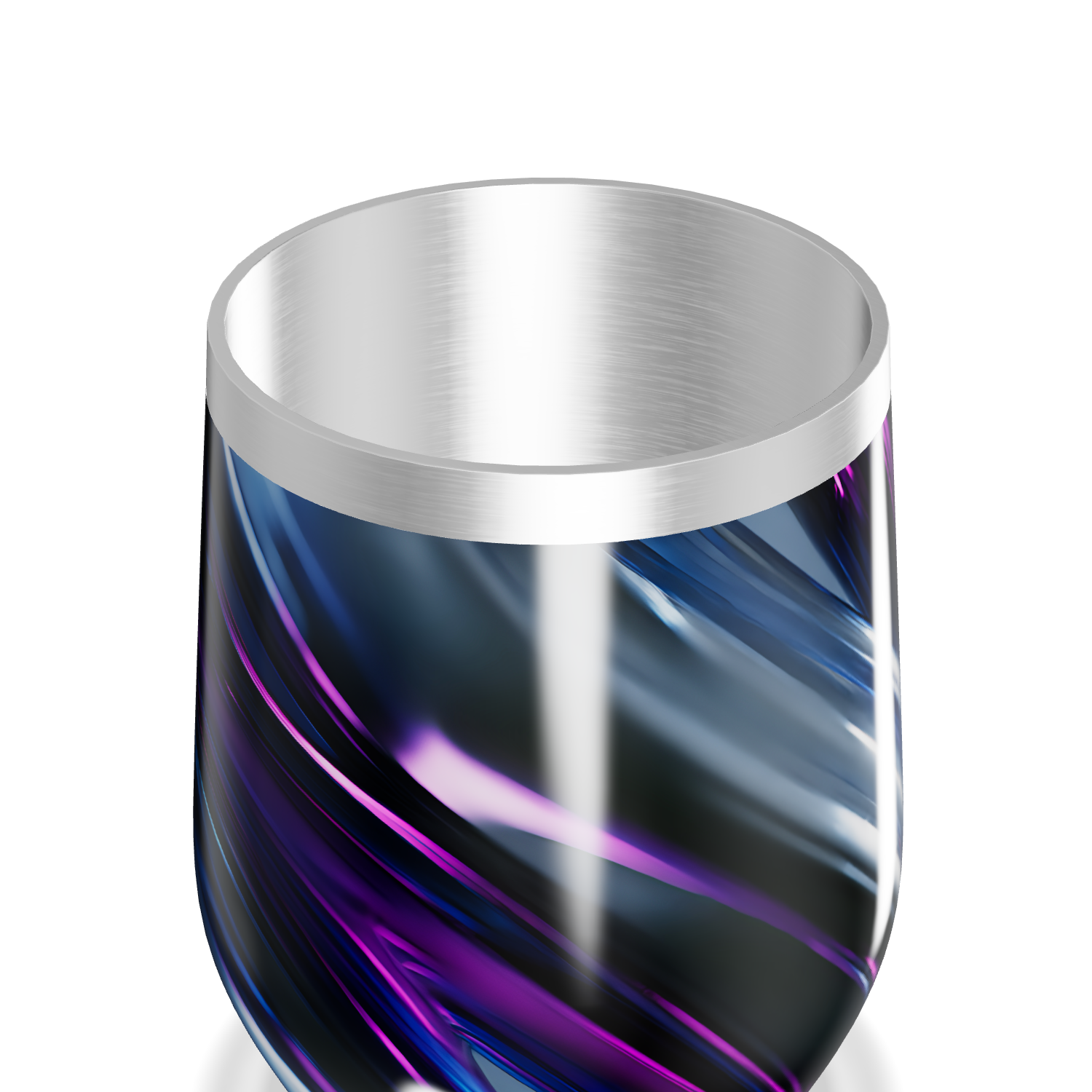 Copo Térmico Slim - Listras Azul e Roxo