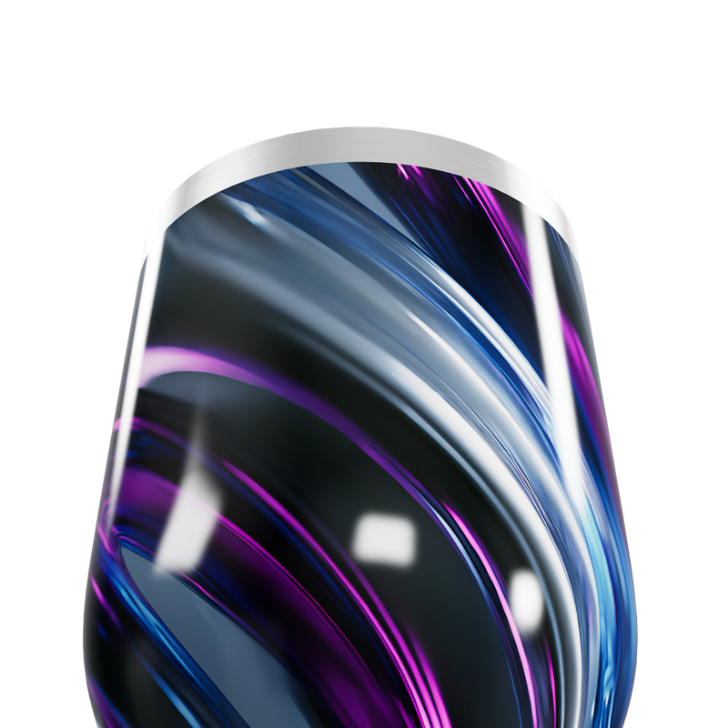 Copo Térmico Slim - Listras Azul e Roxo