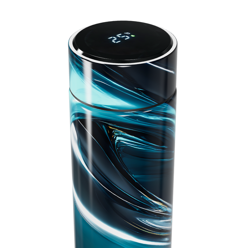 Garrafa Térmica Touch Azul - Design Moderno