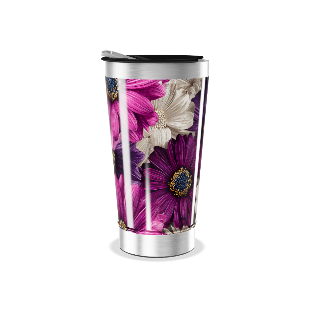 Copo Térmico - Estampa Floral Colorida