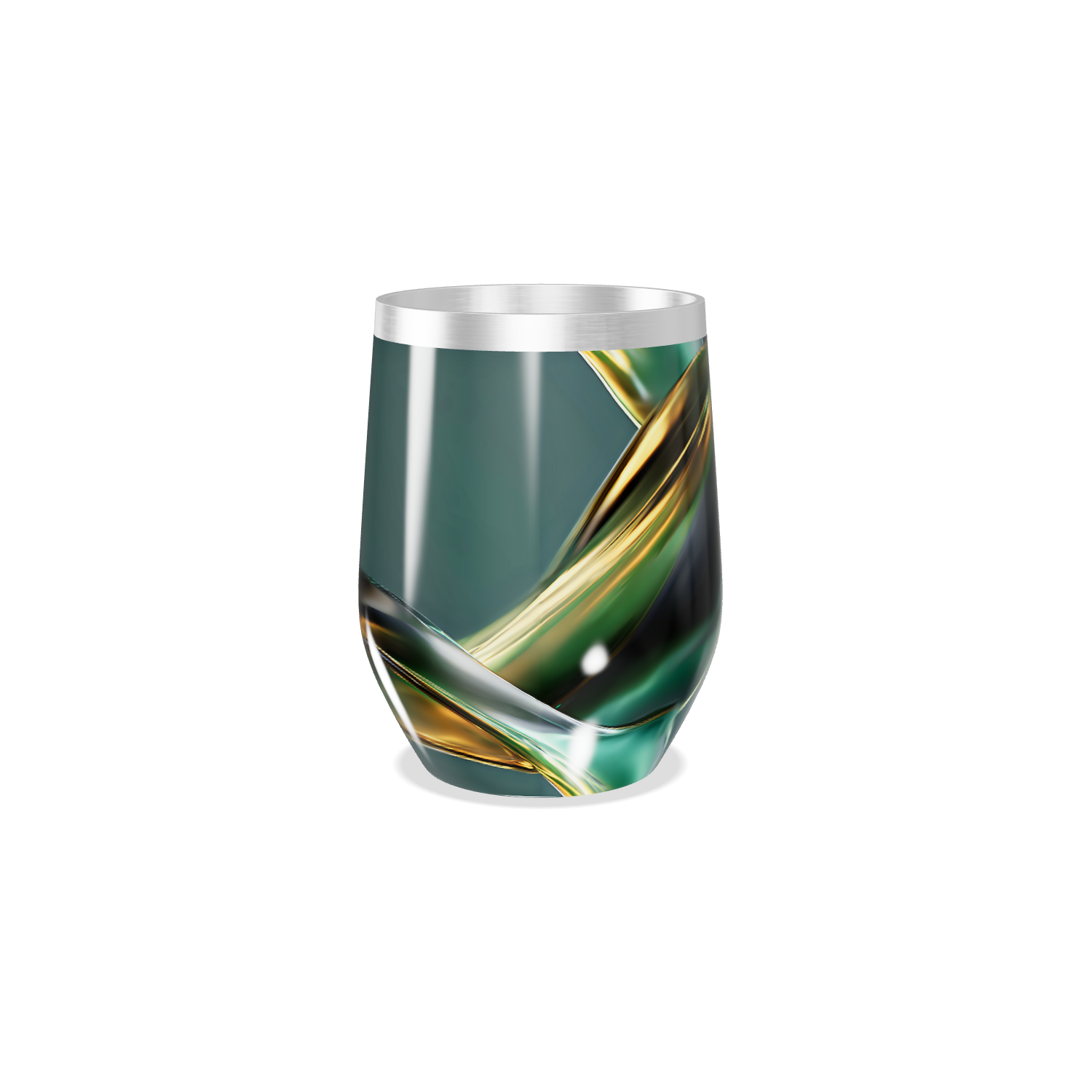 Copo Térmico Slim - Verde Estampado Inox