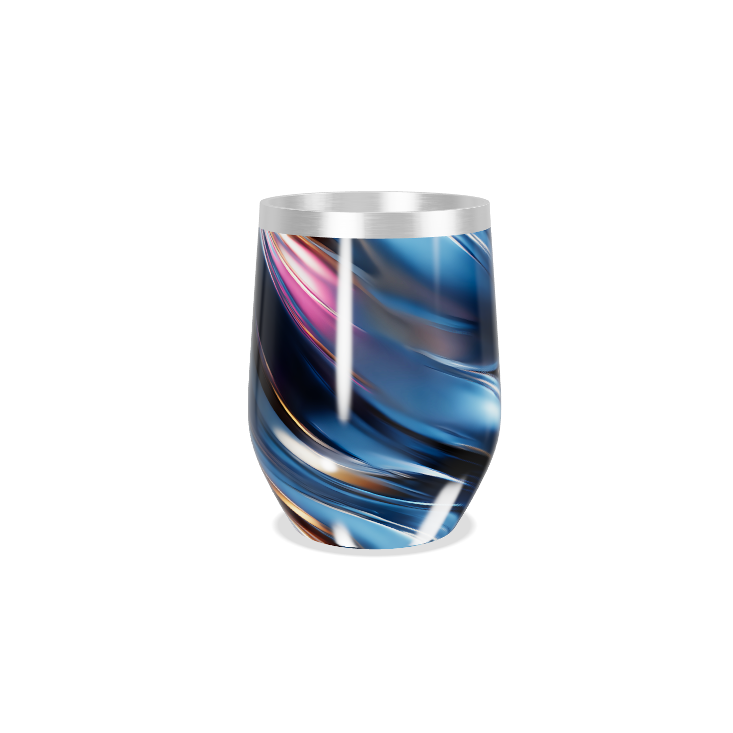 Copo Térmico Slim - Azul Metálico Espiral