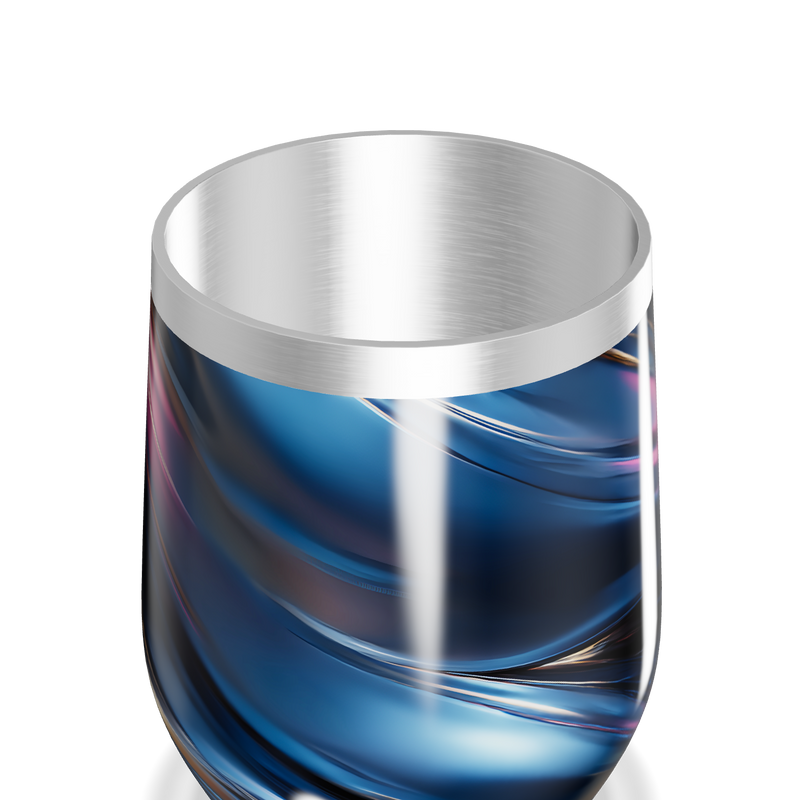 Copo Térmico Slim - Azul Metálico Espiral