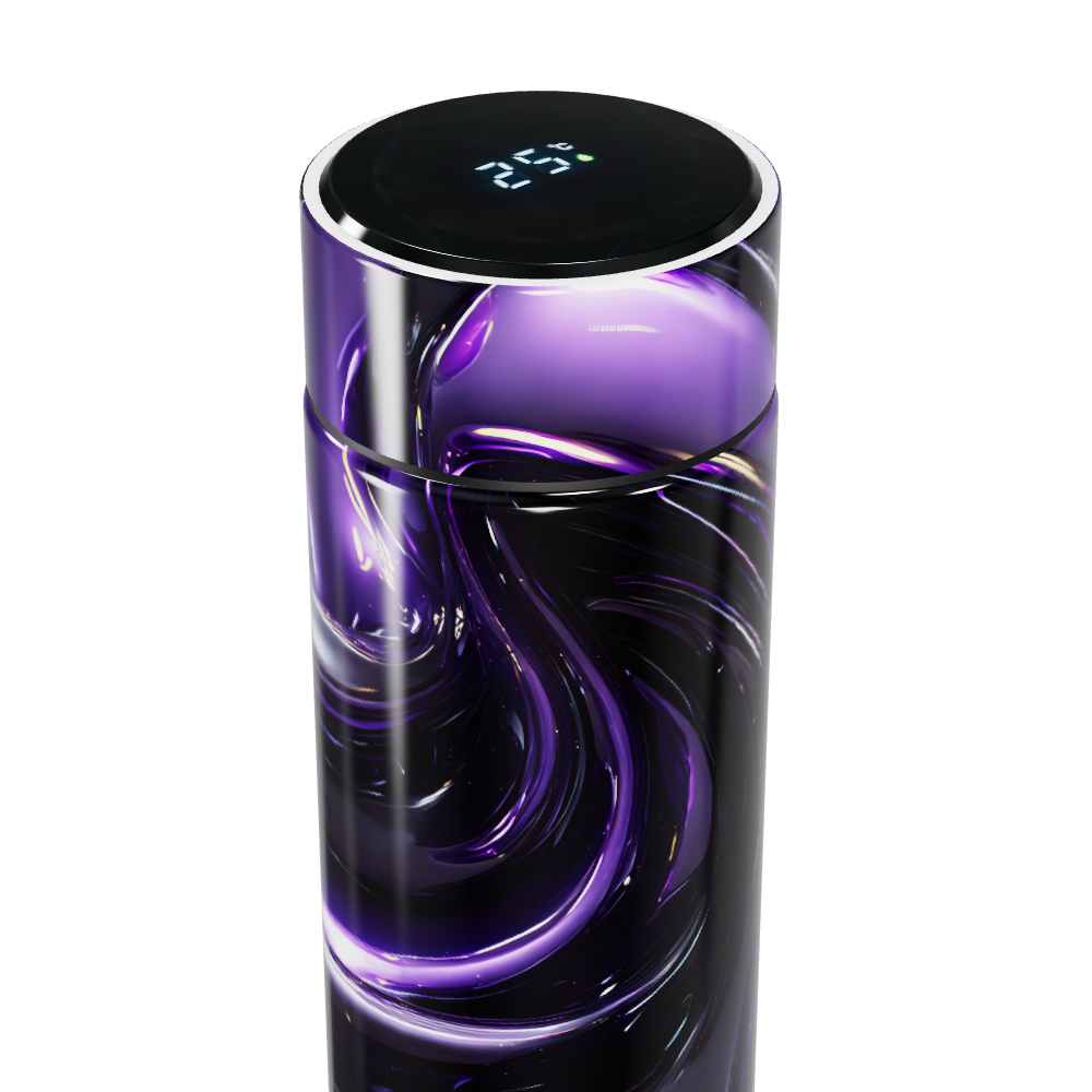 Garrafa Térmica Touch - Roxa Digital Led
