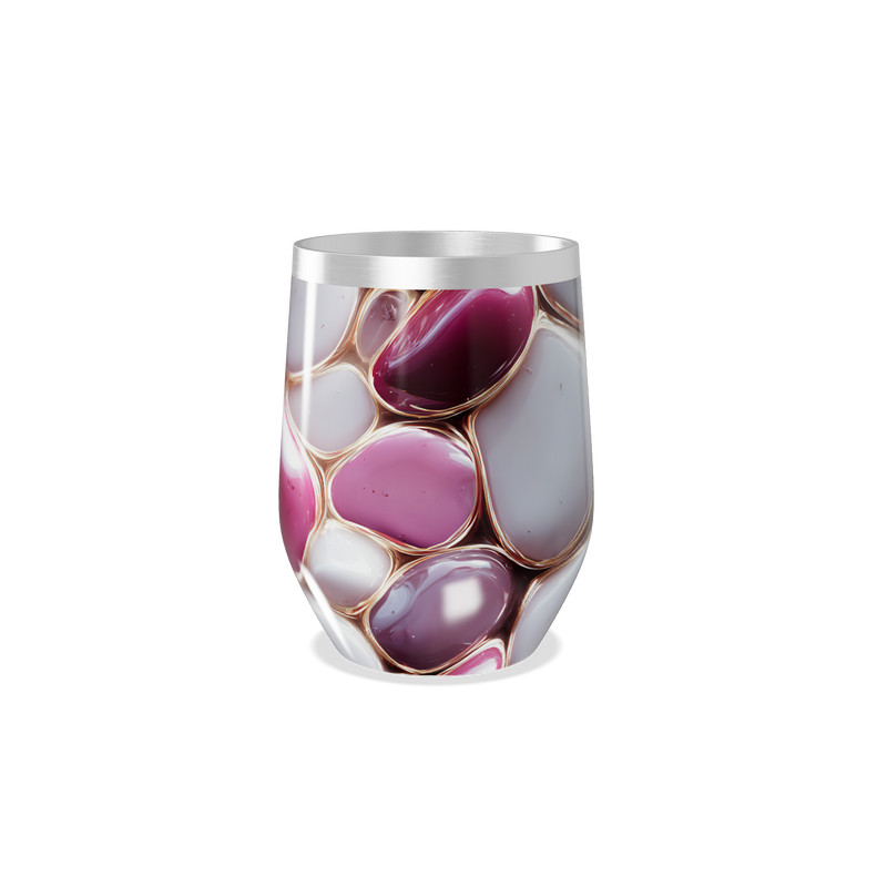 Copo Térmico Slim - Estampa Cores Roxas