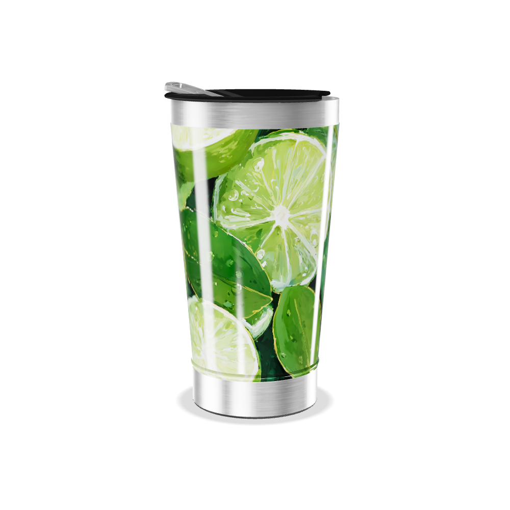 Copo Térmico - Estampa Limão Aço Inox