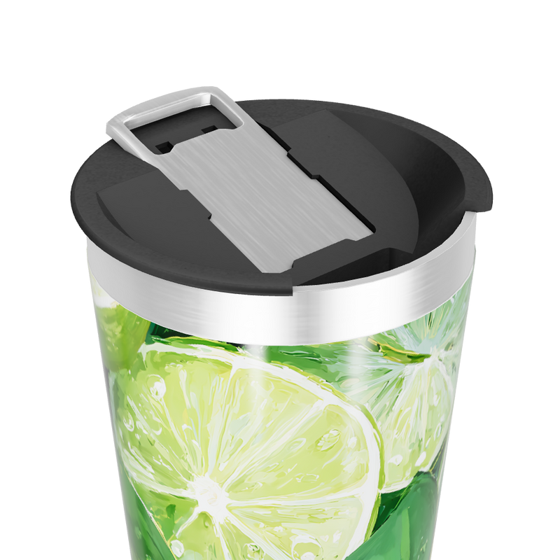 Copo Térmico - Estampa Limão Aço Inox