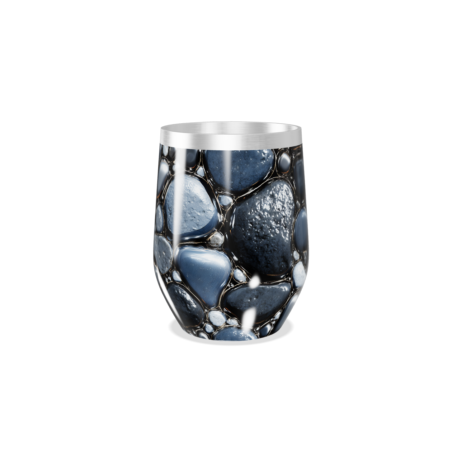 Copo Térmico Slim - Textura Pedra Aço Inox