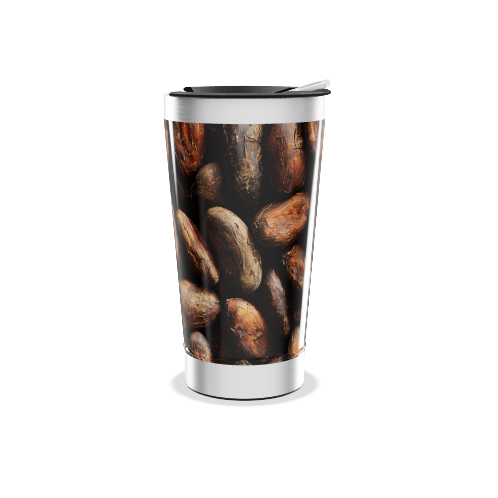 Copo Térmico - Estampa Grãos Café
