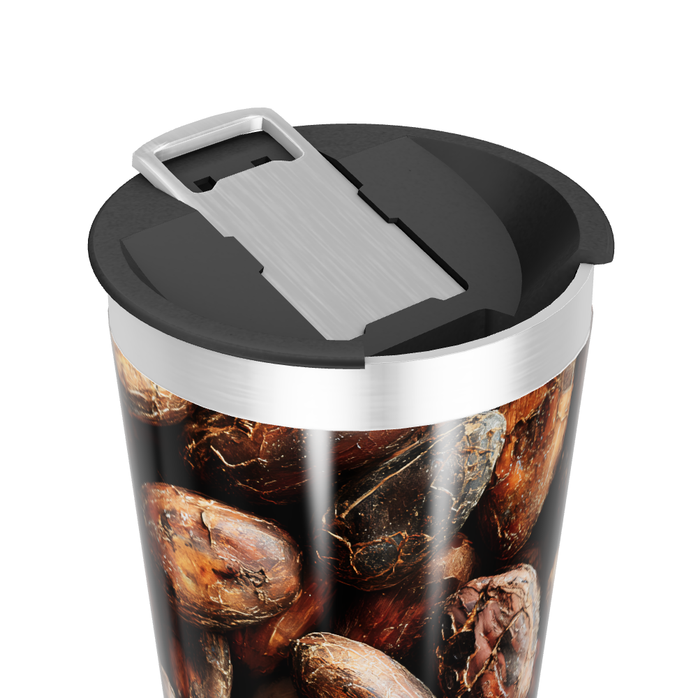 Copo Térmico - Estampa Grãos Café