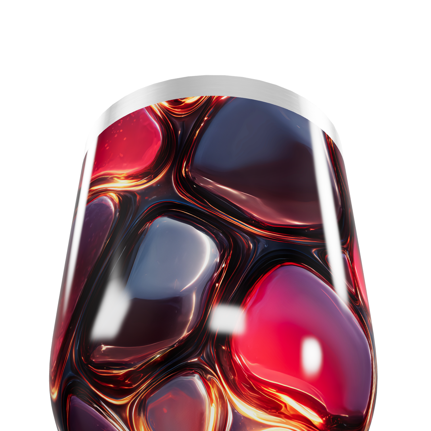 Copo Térmico Slim - Design Abstrato Colorido