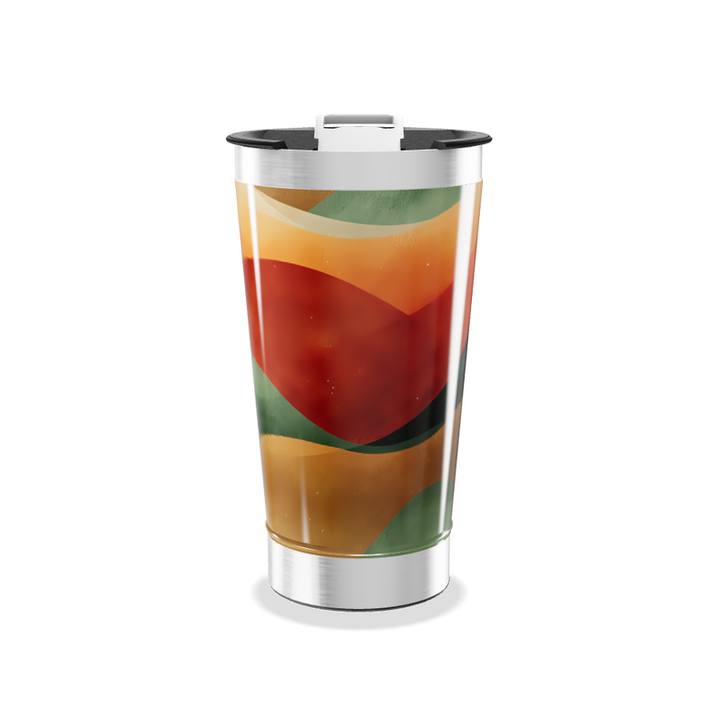 Copo Térmico - Estampa Abstrata Colorida