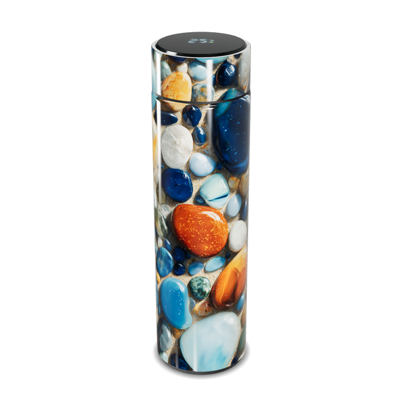 Garrafa Térmica Touch - Estampa Pedras Coloridas