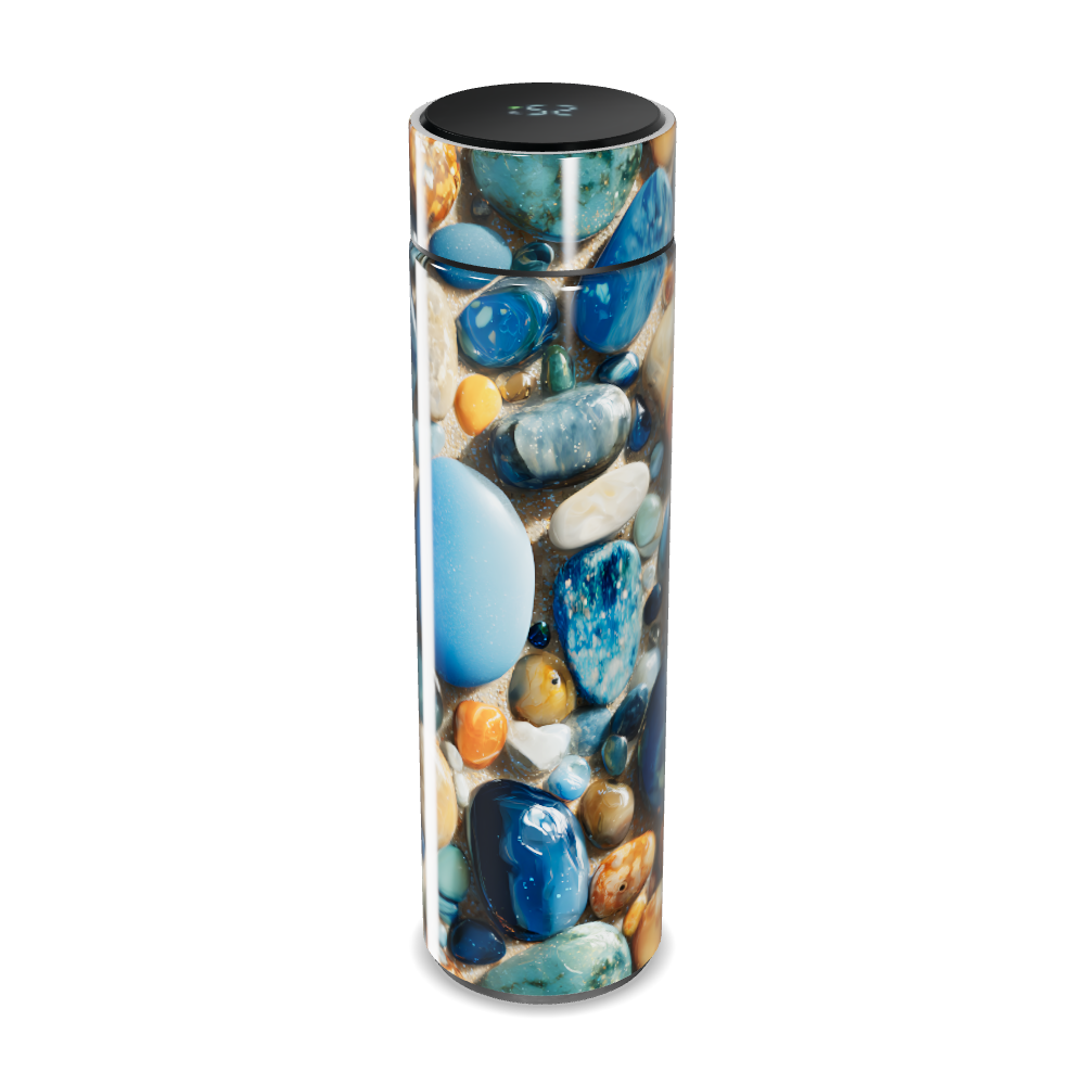 Garrafa Térmica Touch - Estampa Pedras Coloridas