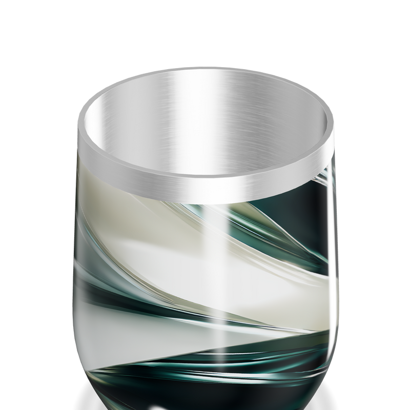 Copo Térmico Slim - Listras Preto e Branco