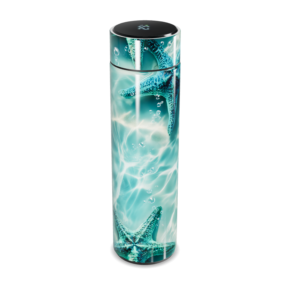 Garrafa Térmica Touch - Estampa Estrela Mar Azul