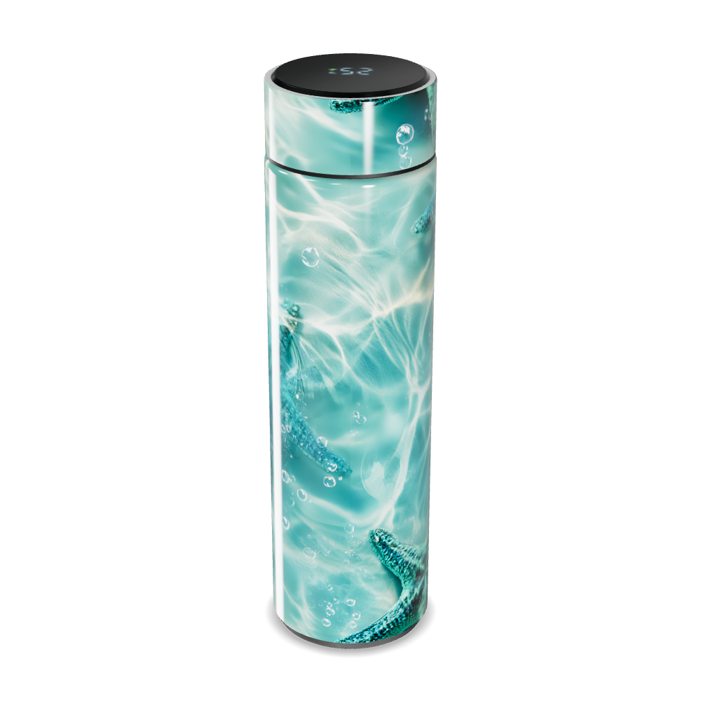 Garrafa Térmica Touch - Estampa Estrela Mar Azul