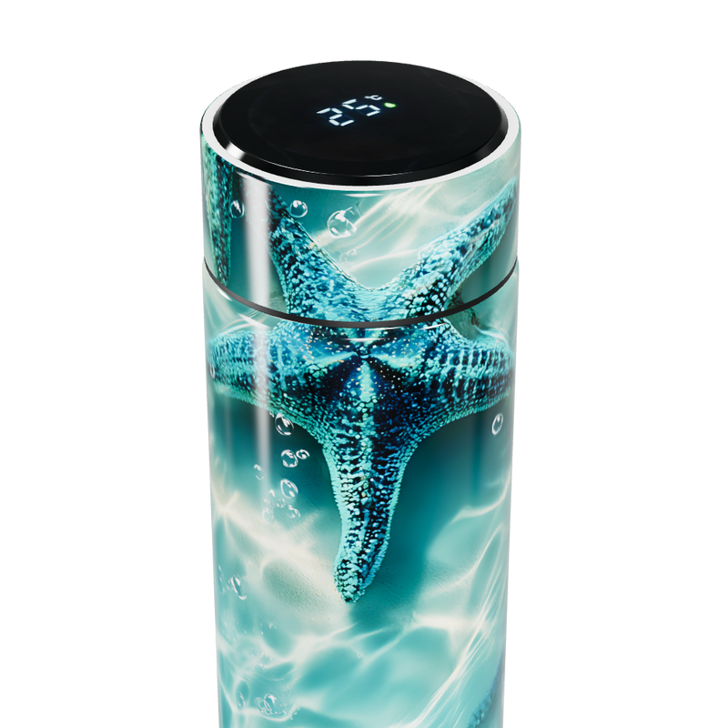 Garrafa Térmica Touch - Estampa Estrela Mar Azul