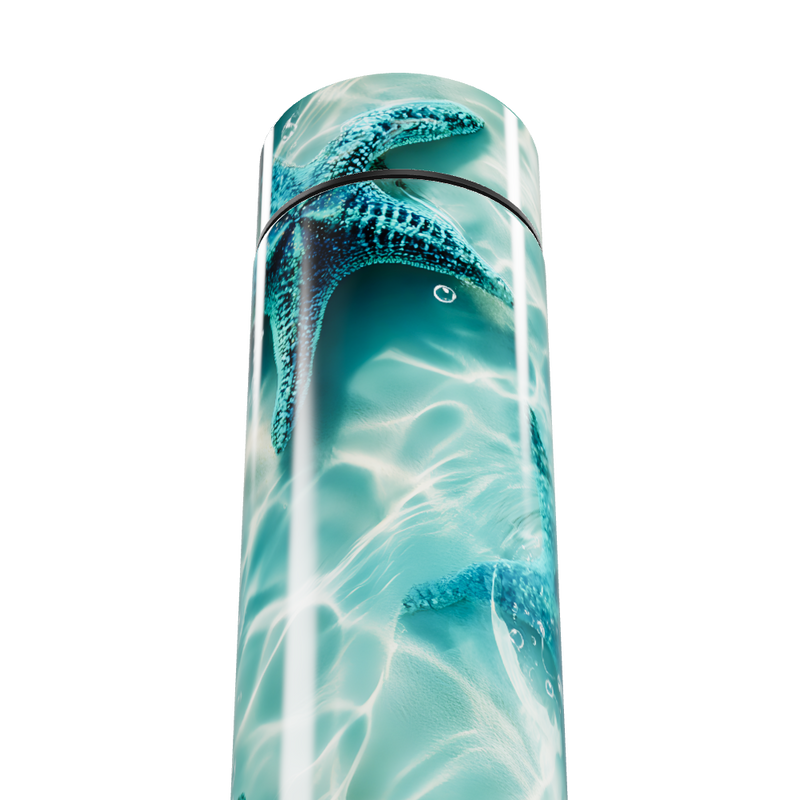 Garrafa Térmica Touch - Estampa Estrela Mar Azul