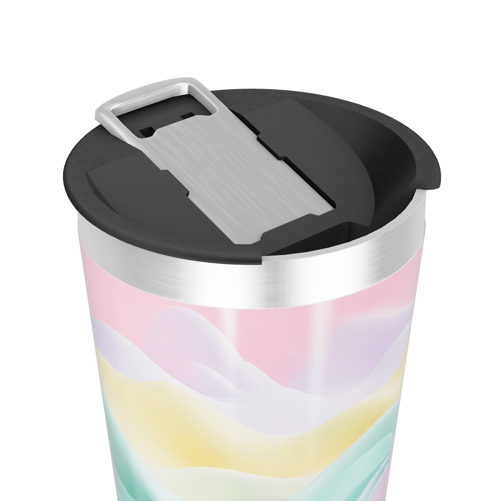 Copo Térmico - Estampa Pastel Ondulada