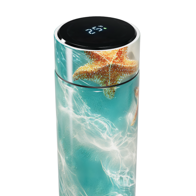 Garrafa Térmica Touch - Estampa Estrelas do Mar