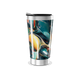 Copo Térmico - Design Abstrato Metalizado