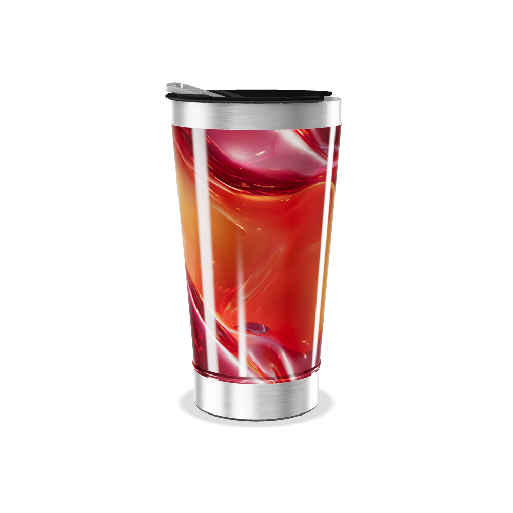 Copo Térmico - Estampa Abstrata Colorida