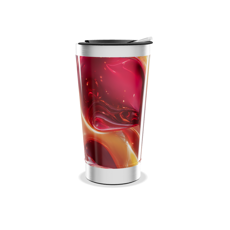 Copo Térmico - Estampa Abstrata Colorida