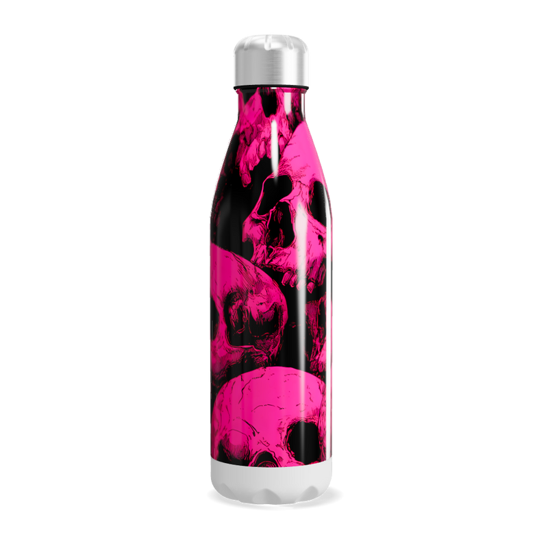 Garrafa Inox - Caveira Rosa 750ml