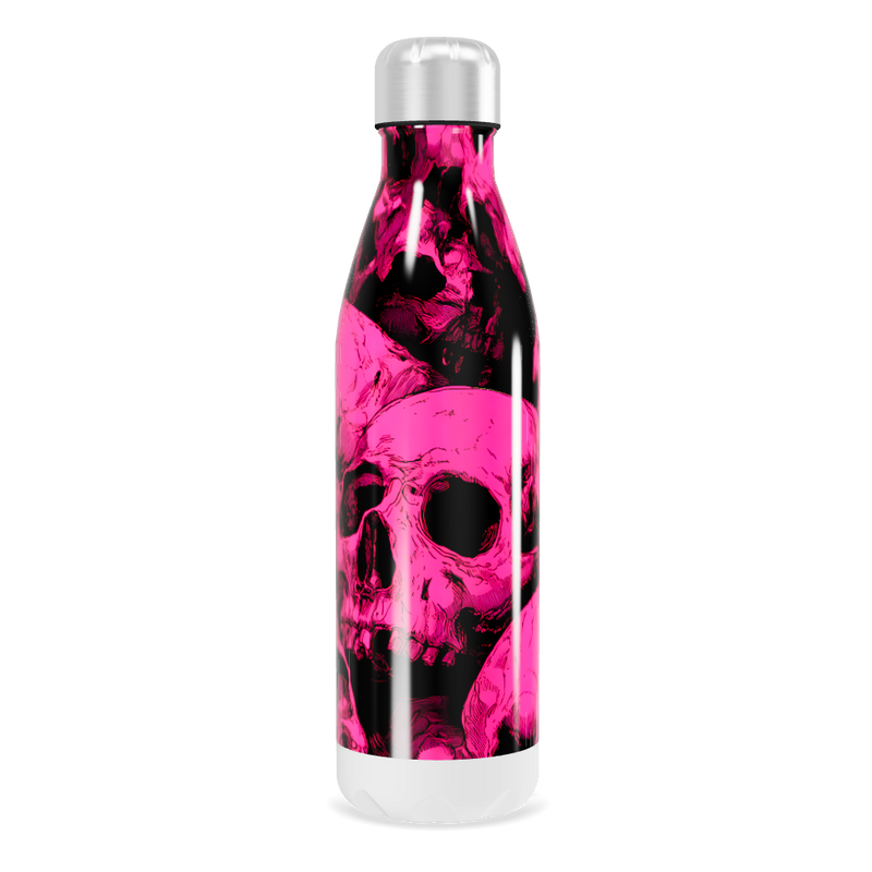Garrafa Inox - Caveira Rosa 750ml
