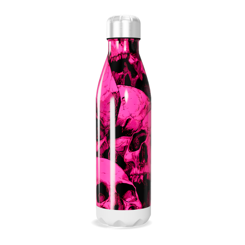 Garrafa Inox - Caveira Rosa 750ml
