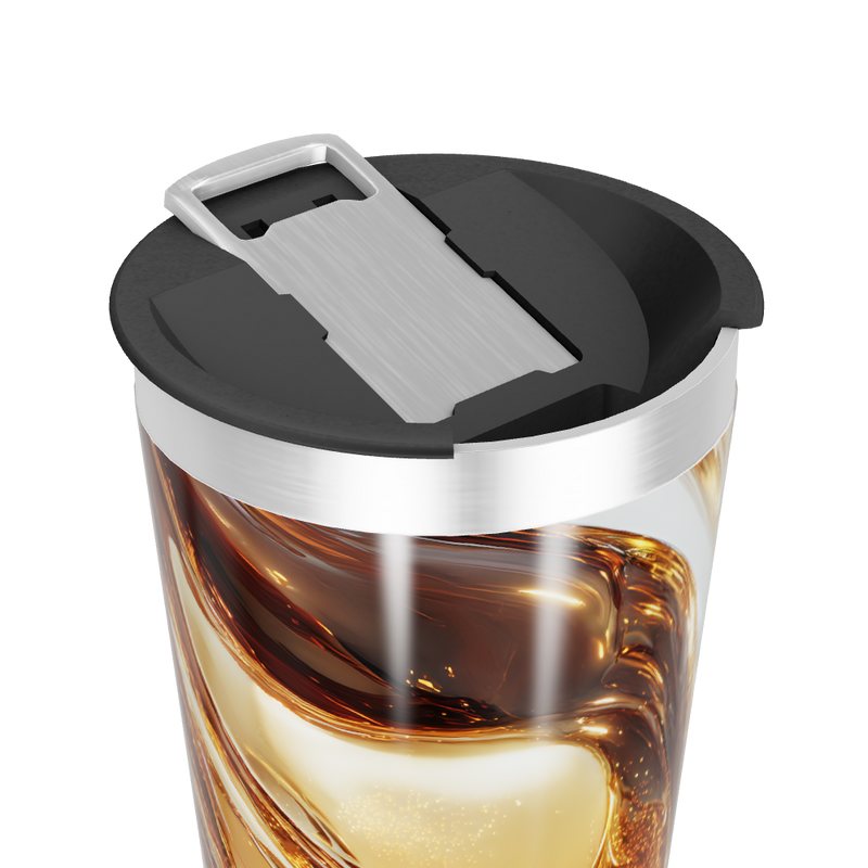 Copo Térmico - Estampa Mármore Dourado