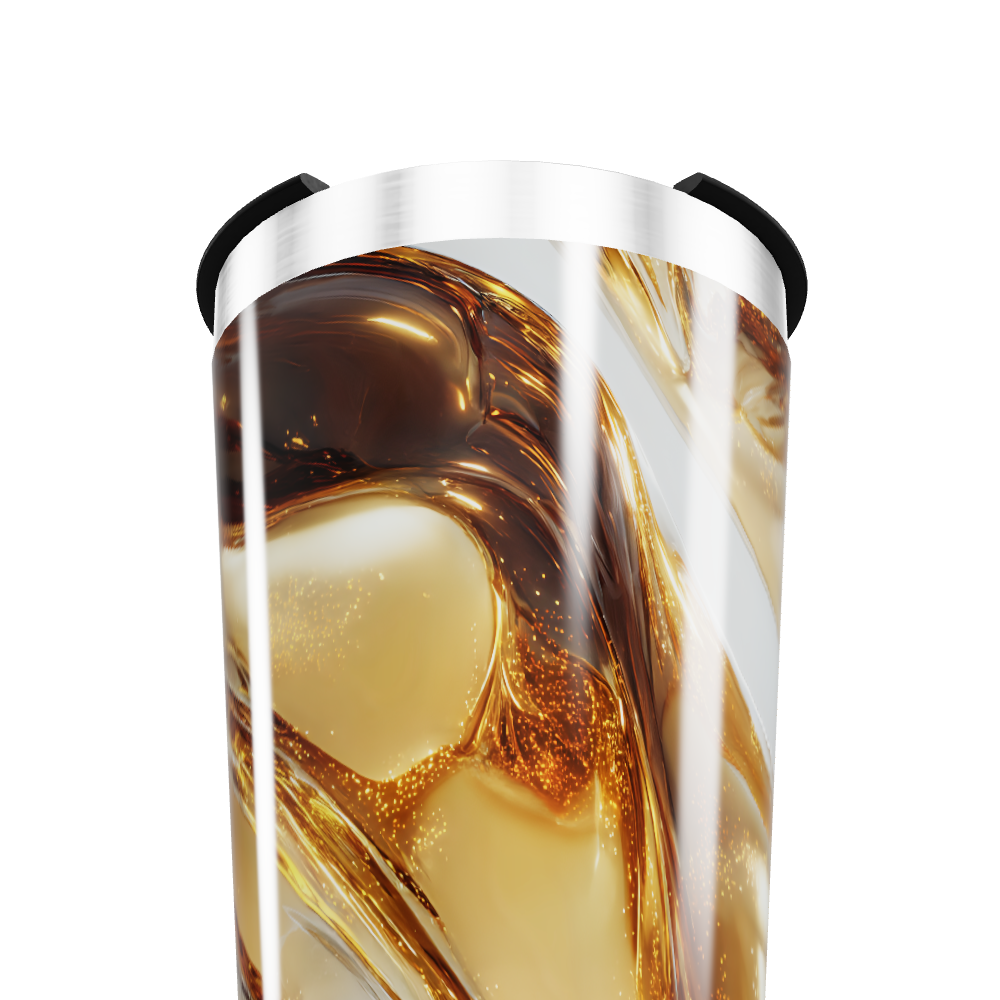 Copo Térmico - Estampa Mármore Dourado